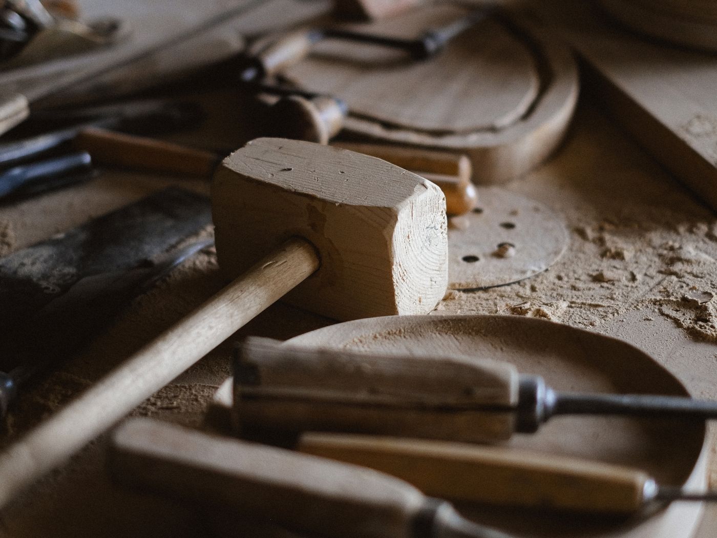 Outils d'un atelier d'artisan